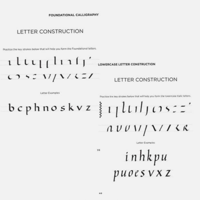 Set complet pentru invatat 8 stiluri de caligrafie, dedicat incepatorilor - Manuscript Class [9]