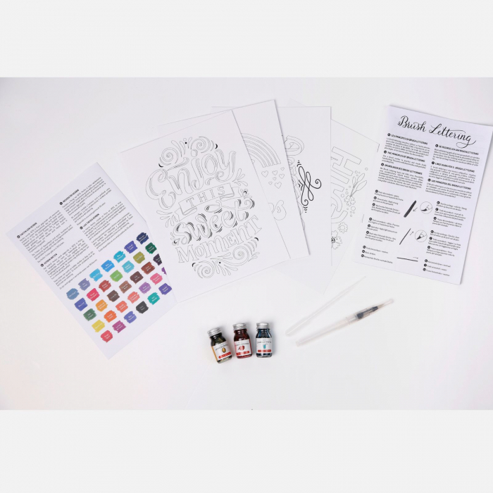 Set creativ - Caligrafie brush lettering DIY [2]