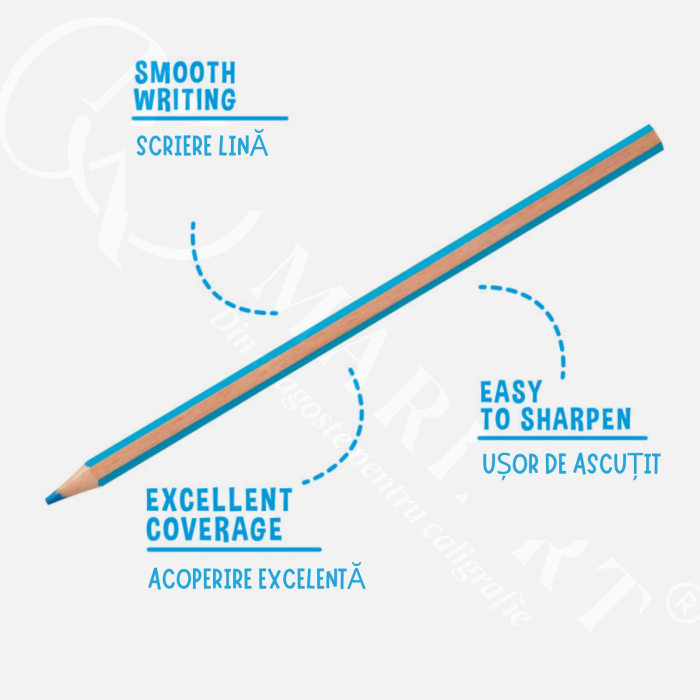 Set creioane colorate Carioca Supercolor, diverse culori, mina rezistenta, hexagonala, 3 mm, din lemn, pentru copii si elevi [5]