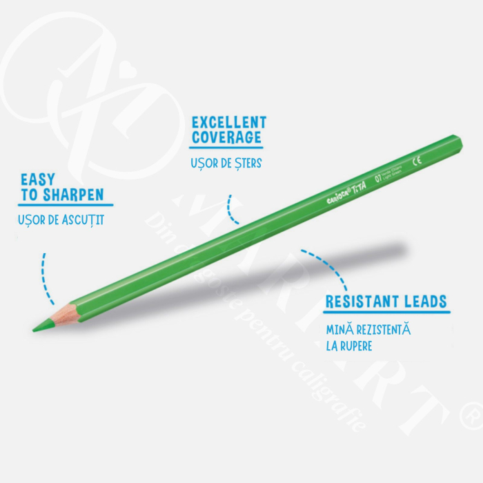 Set creioane colorate Carioca Tita, diverse culori, mina rezistenta, hexagonala, 3 mm. pentru copii si elevi [3]