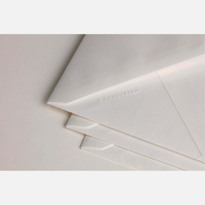 Set de corespondenta premium, plic 125g + cartolina 300g, hartie din bumbac Verge de France, alb cremos, 114 x 162 mm, G. Lalo - Clairefontaine [2]