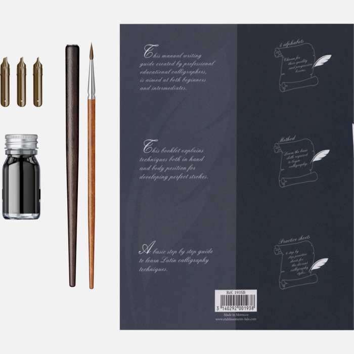 Set de invatare caligrafie latina, stiluri Uncial, Carolingian, Gotic - Brause [4]