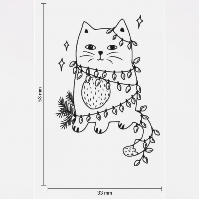 Stampila Pisica nazdravana, 53x33mm, May&Berry pentru hobby, art&craft, activitati copii [3]