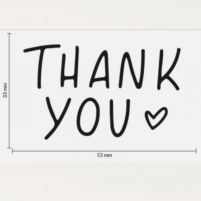 Stampila Thank you, 53x33mm, May&Berry pentru hobby, art&craft, activitati copii [3]