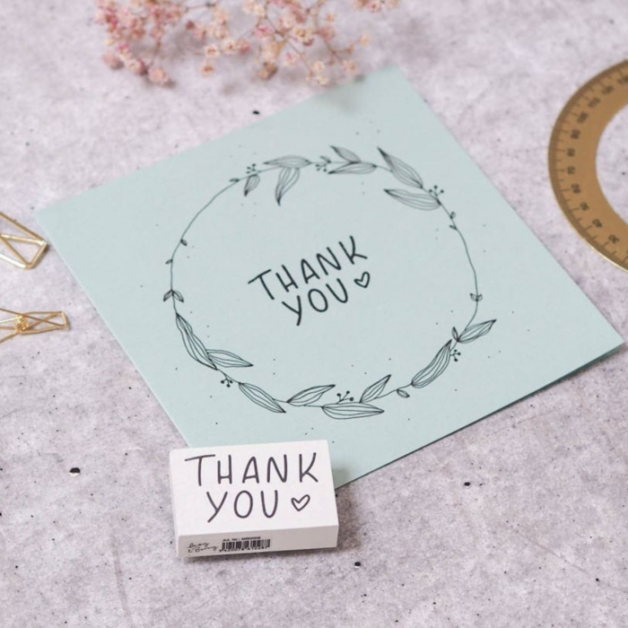 Stampila Thank you, 53x33mm, May&Berry pentru hobby, art&craft, activitati copii [4]