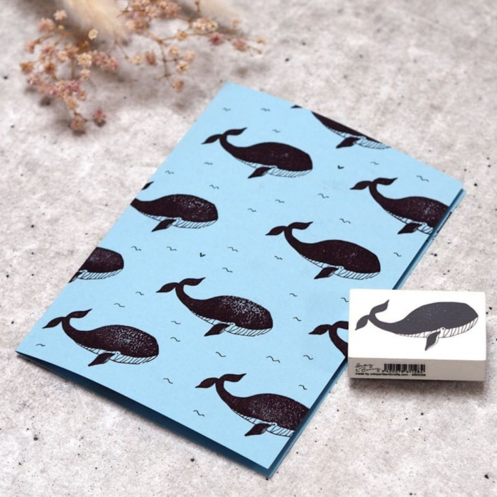 Stampila Balena albastra, 53x33mm, May&Berry pentru hobby, art&craft, activitati copii [4]