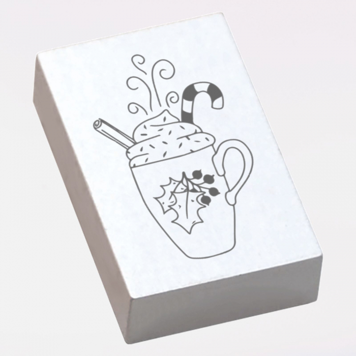 Stampila Ciocolata calda, 53x33mm, May&Berry pentru hobby, art&craft, activitati copii [2]
