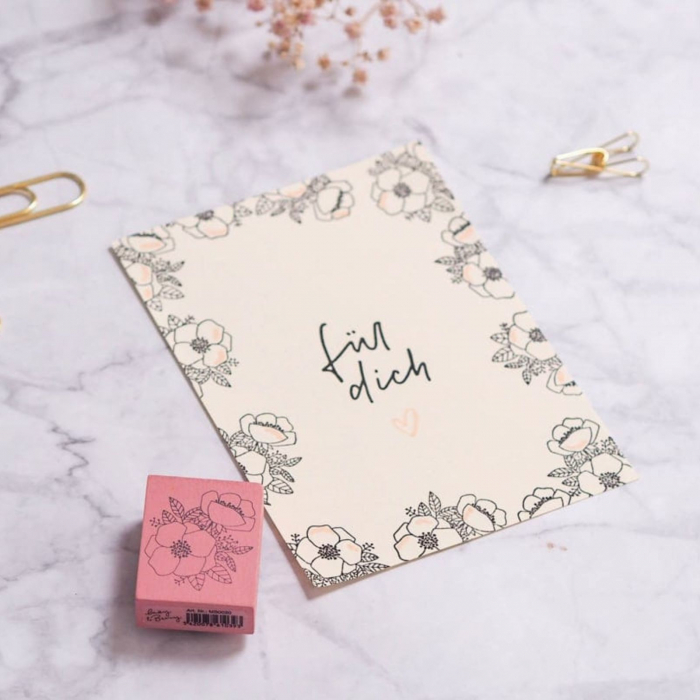 Stampila Flori de cires,  43x33mm, May&Berry pentru hobby, art&craft, activitati copii [4]