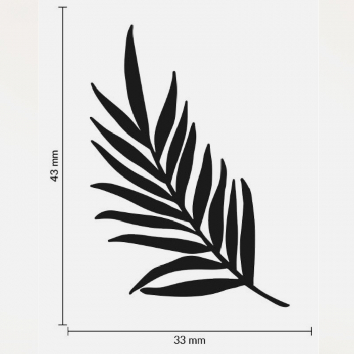 Stampila Ramura bambus, 43x33mm, May&Berry pentru hobby, art&craft, activitati copii [3]