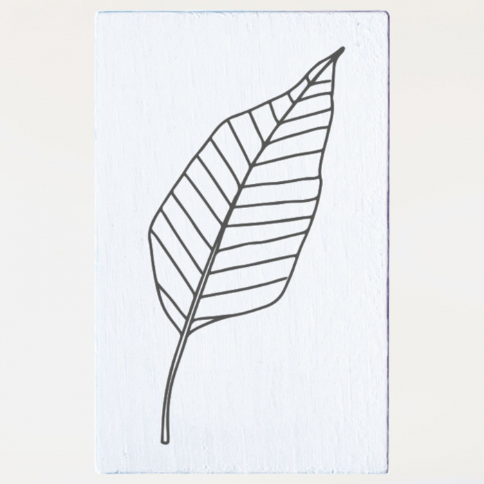 Stampila Frunza stilizata, 53x33mm, May&Berry pentru hobby, art&craft, activitati copii [1]