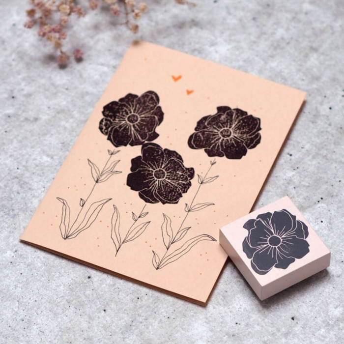 Stampila Floare de lalea, 43x43mm, May&Berry pentru hobby, art&craft, activitati copii [4]