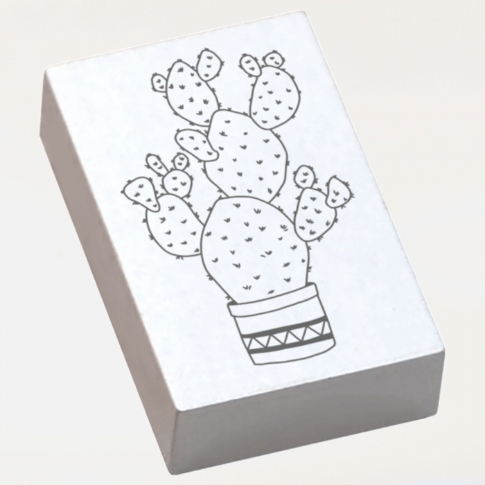 Stampila Cactus in ghiveci, 53x33mm, May&Berry pentru hobby, art&craft, activitati copii [2]