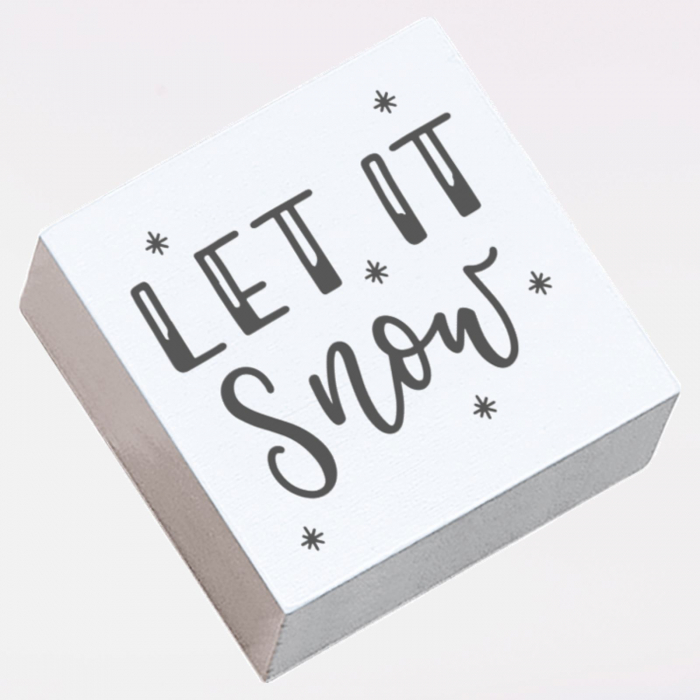 Stampila Let it Snow, 43x43mm, May&Berry pentru hobby, art&craft, activitati copii [2]