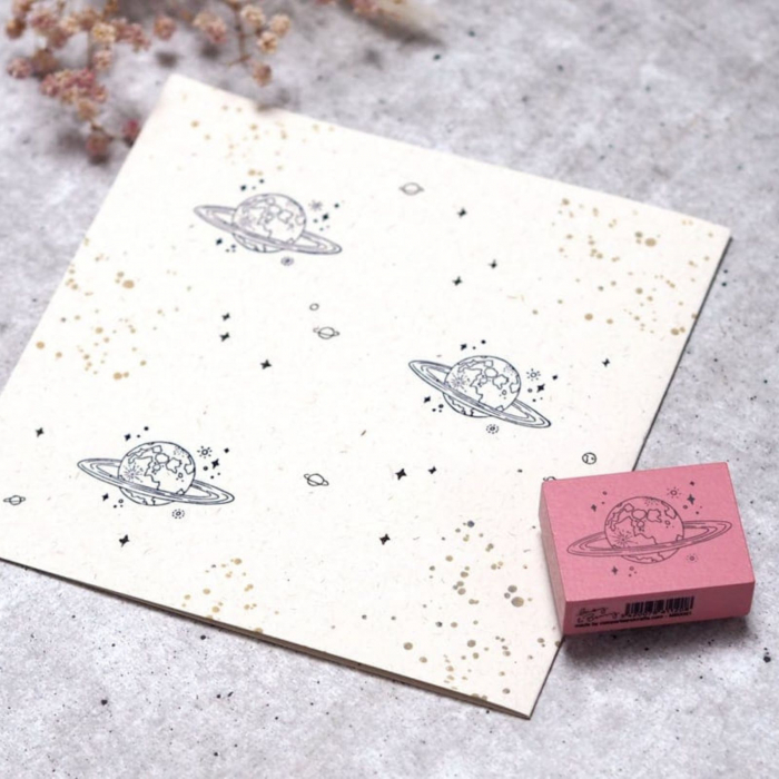 Stampila Planeta Saturn, 43x33mm, May&Berry pentru hobby, art&craft, activitati copii [4]