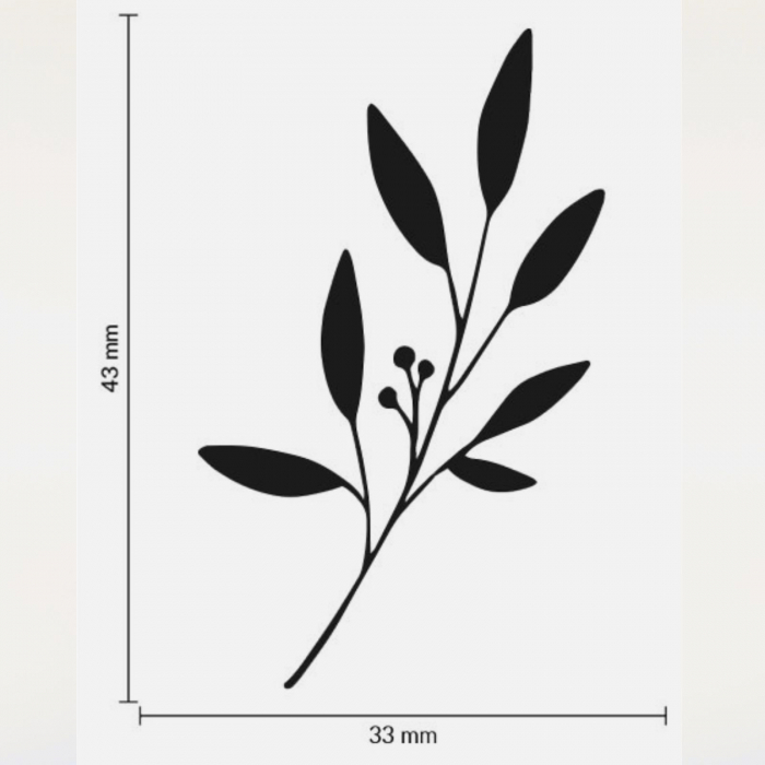 Stampila Crenguta, 43x33mm, May&Berry pentru hobby, art&craft, activitati copii [3]