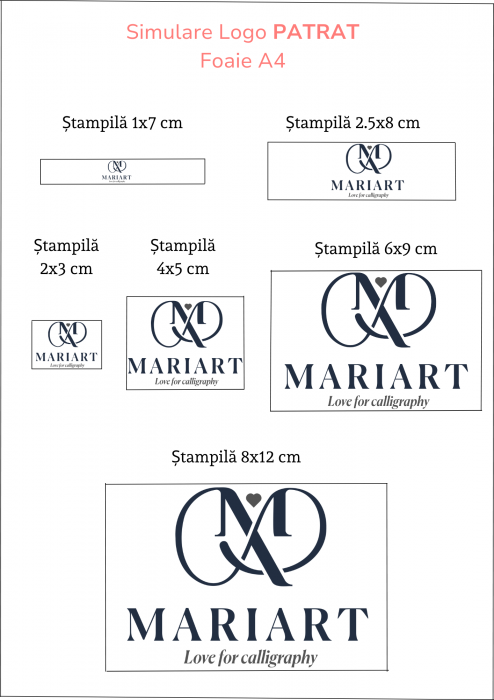 Stampila personalizata din lemn - Logo [4]