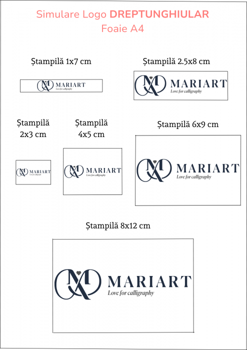 Stampila personalizata din lemn - Logo [3]