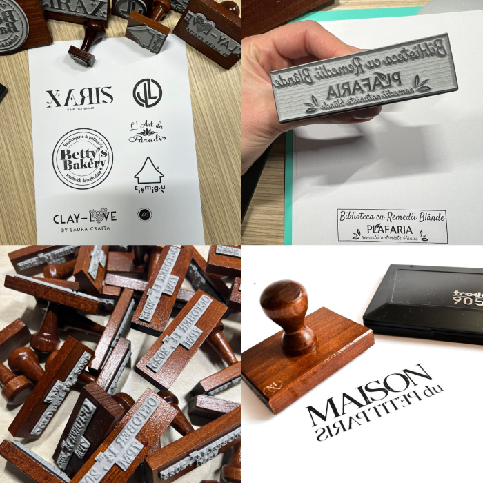 Stampila personalizata din lemn - Logo [4]