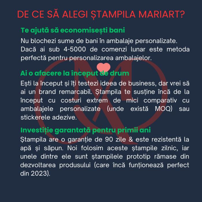 Stampila personalizata din lemn - Logo [3]