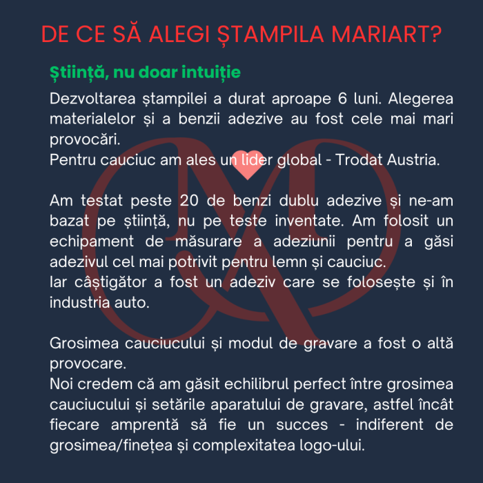 Stampila personalizata din lemn - Logo [4]