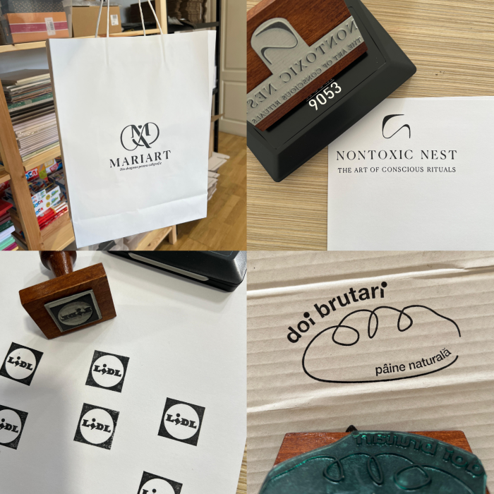 Stampila personalizata din lemn - Logo [3]