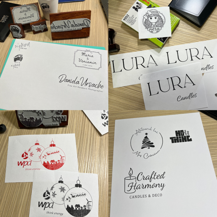 Stampila personalizata din lemn - Logo [5]