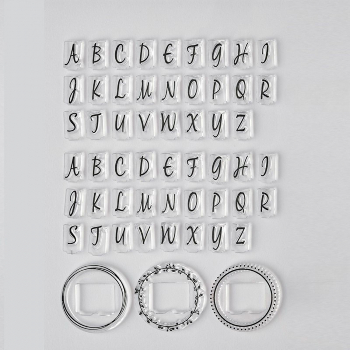 Stampila cu initiale miri pentru personalizare plicuri nunta COLOP NIO Monogram, 40mm [2]