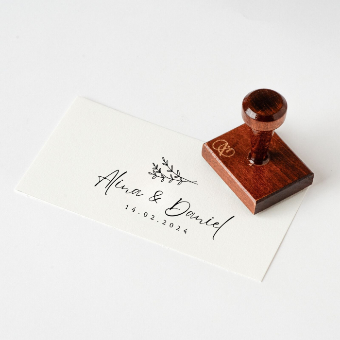 Stampila personalizata pentru invitatii - Lavanda [4]