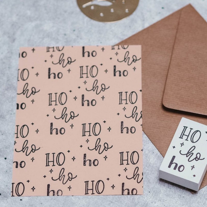Stampila Ho Ho Ho, 53x33mm, May&Berry pentru hobby, art&craft, activitati copii [4]
