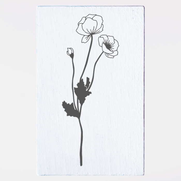 Stampila Floarea lunii, 53x33mm, May&Berry pentru hobby, art&craft, activitati copii [1]