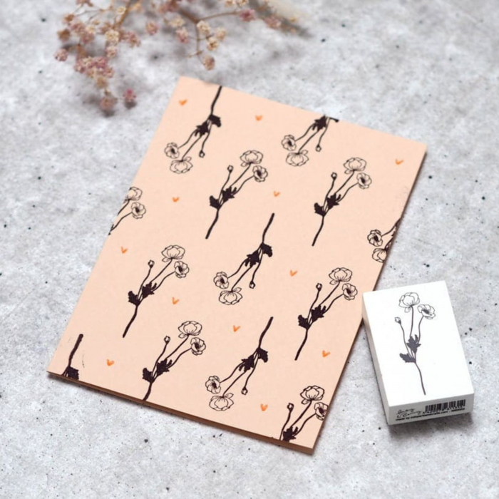 Stampila Floarea lunii, 53x33mm, May&Berry pentru hobby, art&craft, activitati copii [4]