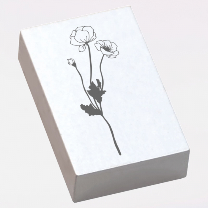 Stampila Floarea lunii, 53x33mm, May&Berry pentru hobby, art&craft, activitati copii [2]