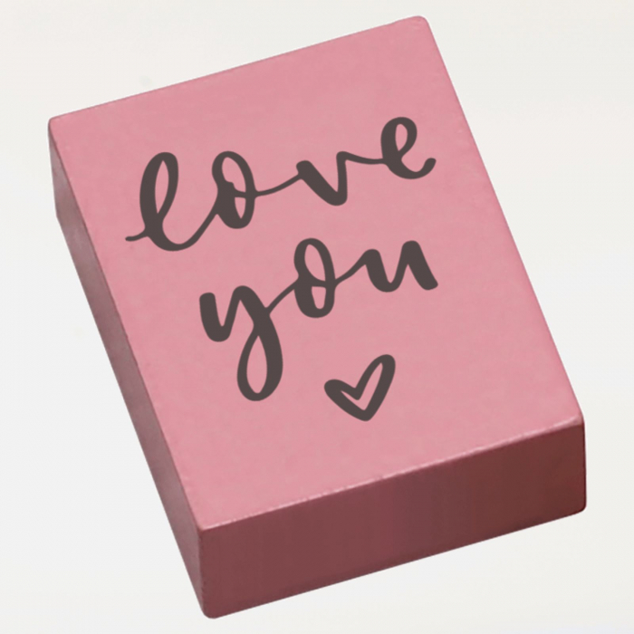 Stampila Love you, 43x33mm, May&Berry pentru hobby, art&craft, activitati copii [2]
