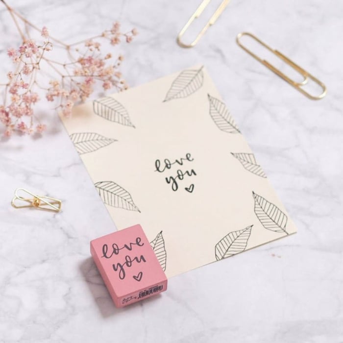 Stampila Love you, 43x33mm, May&Berry pentru hobby, art&craft, activitati copii [4]