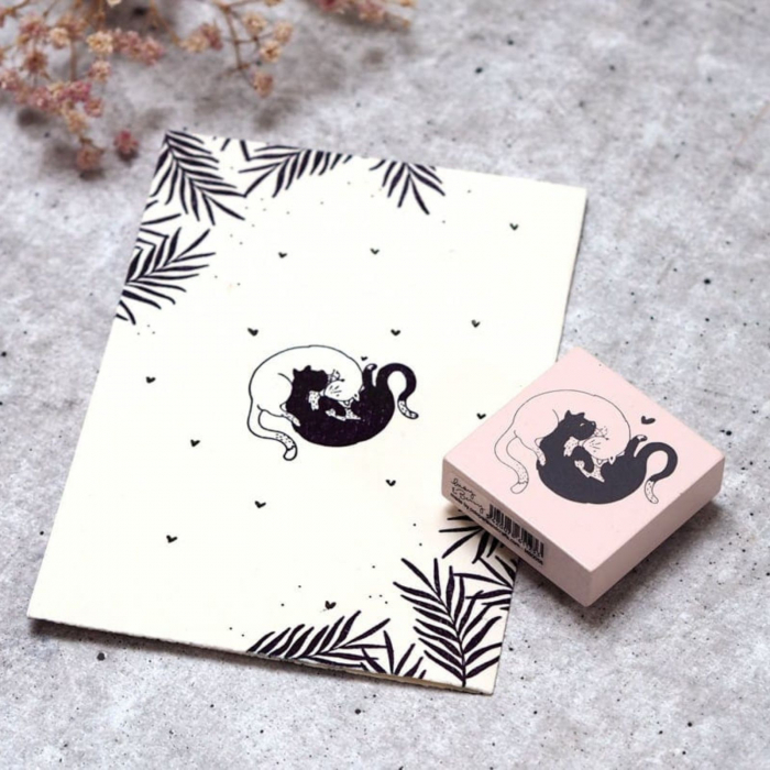 Stampila Pisici Yin&Yang, 43x33mm, May&Berry pentru hobby, art&craft, activitati copii [4]