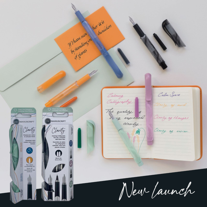 Stilou 3in1 cu 3 penite incluse: M, roller si penita caligrafie, negru - Manuscript [3]