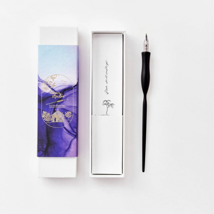 Toc drept caligrafie negru - Flourish Tom’s Studio [2]
