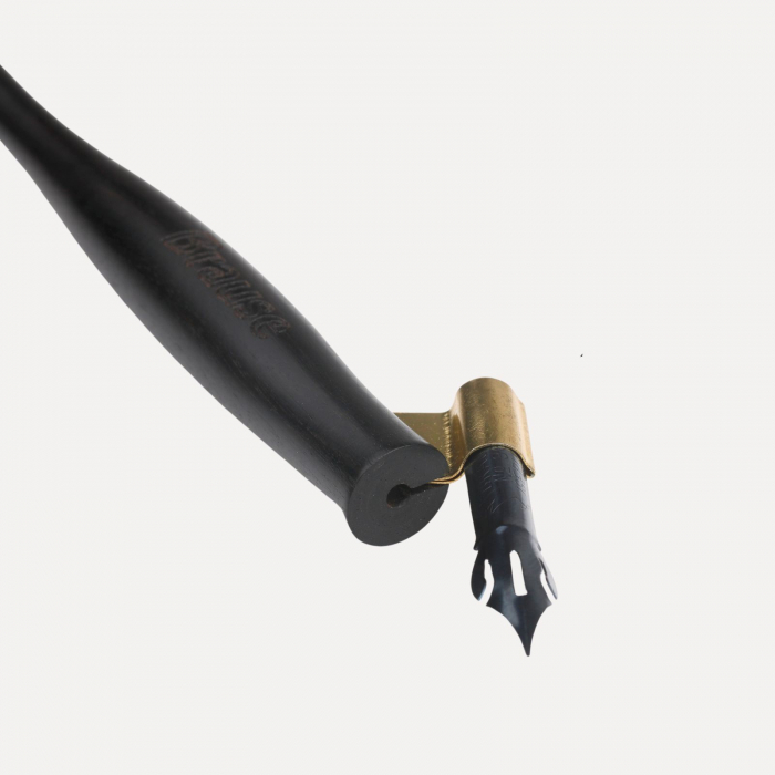 Toc oblic caligrafie negru - Brause [3]