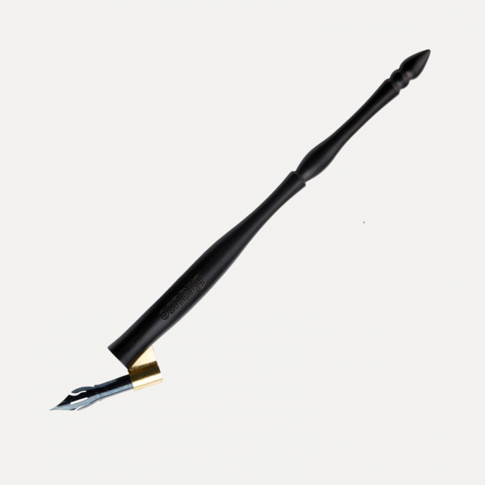 Toc oblic caligrafie negru - Brause [4]