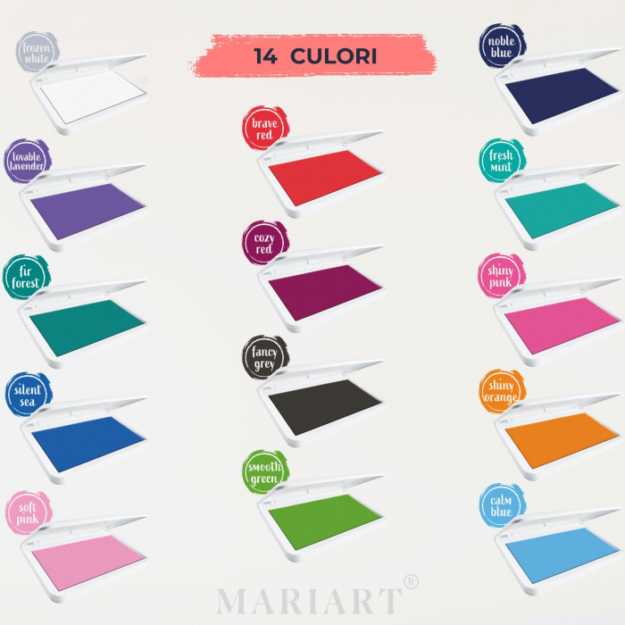 Tusiera colorata art&craft, 14 culori, 50x90mm, Make 1, COLOP [2]
