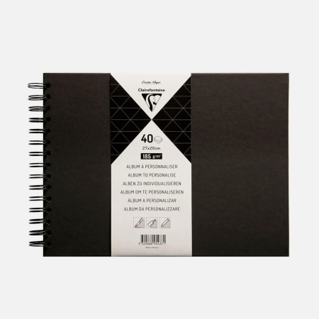 Agende si plannere - Album pentru personalizat, scrapbooking, DIY, hartie neagra 185g, 27x20 cm