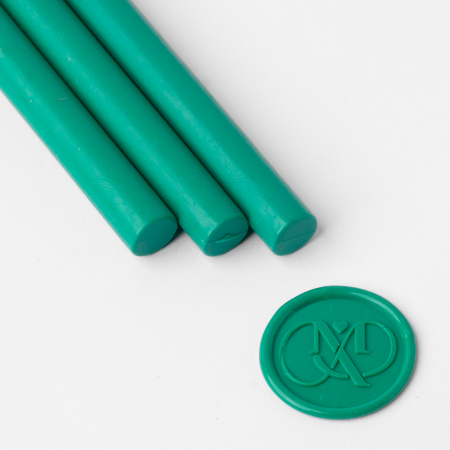 Ceara pentru sigilii - Set 5 batoane de ceara pentru sigilii - Verde padure