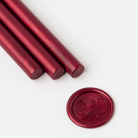 Ceara batoane - Set 5 batoane de ceara pentru sigilii - Burgundy