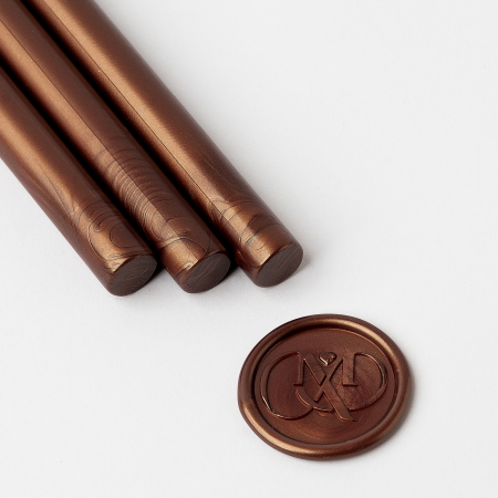 Ceara batoane - Set 5 batoane de ceara pentru sigilii - Bronz antic