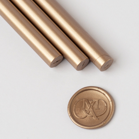 Ceara batoane - Set 5 batoane de ceara pentru sigilii  - Champagne