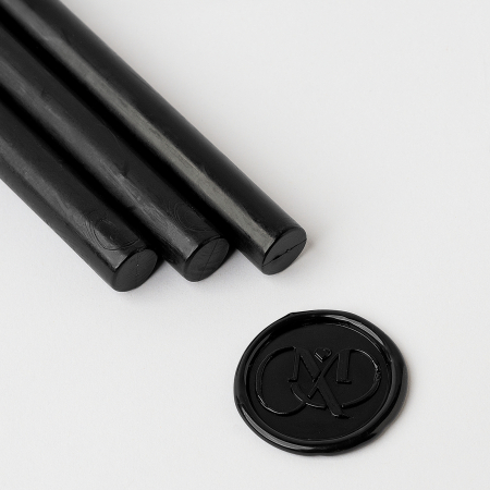 Ceara batoane - Set 5 batoane de ceara pentru sigilii - Negru