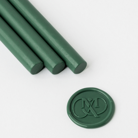 Ceara pentru sigilii - Set 5 batoane de ceara pentru sigilii - Olive green pastel