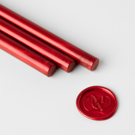 Ceara pentru sigilii - Set 5 batoane de ceara pentru sigilii - Flame red