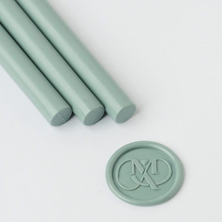 Ceara pentru sigilii - Set 5 batoane de ceara pentru sigilii - Sage gray pastel