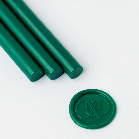 Ceara batoane - Set 5 batoane de ceara pentru sigilii - Verde inchis